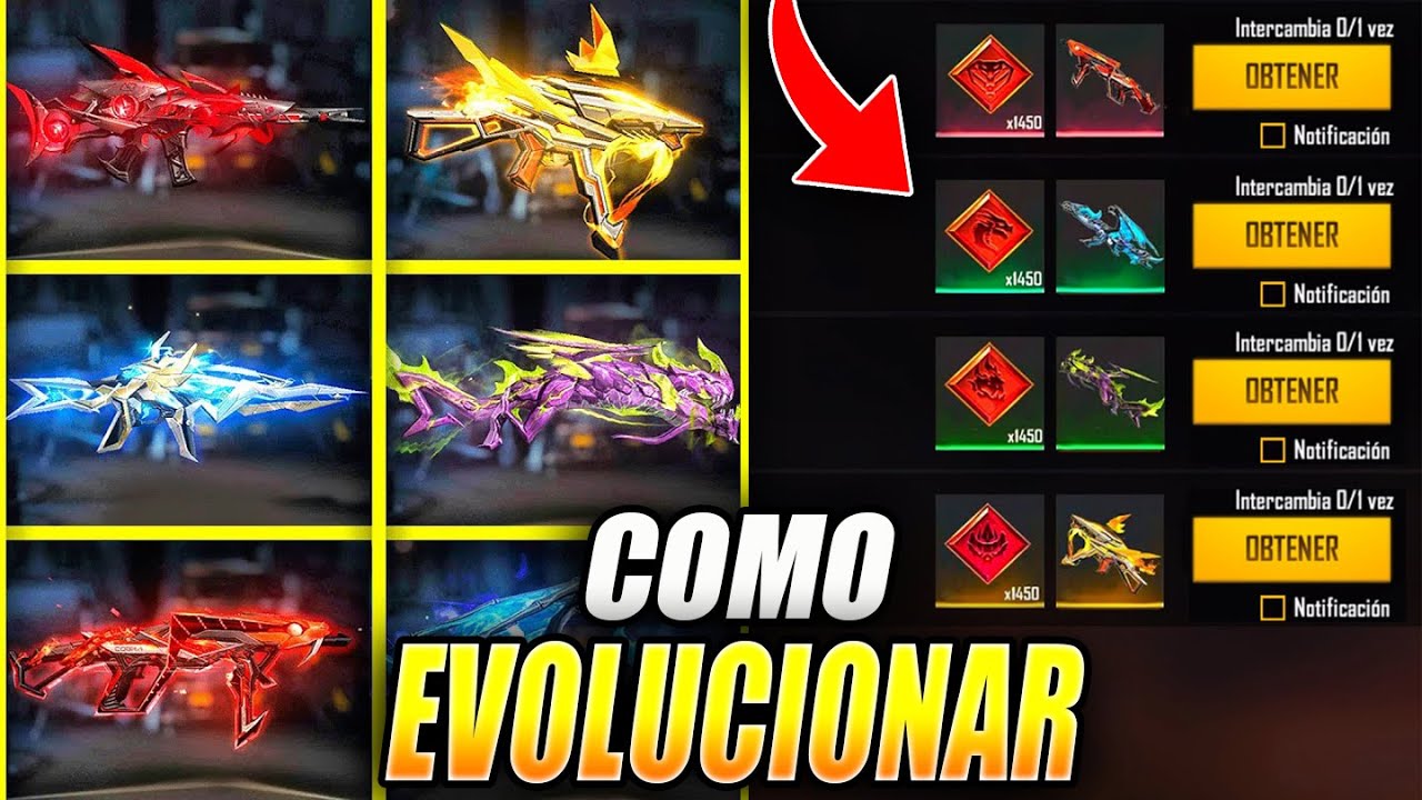 guia completa que son las armas evolutivas en free fire descubrelo aqui